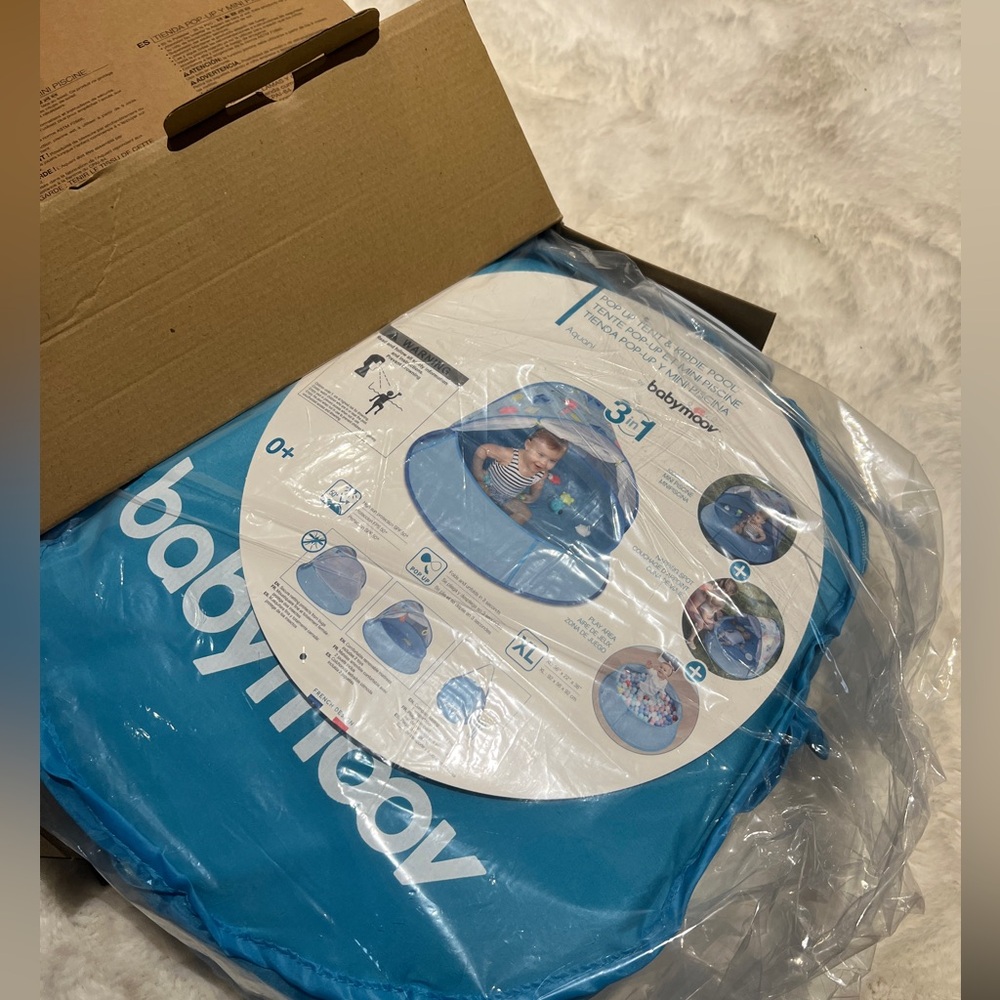 BabyMoov 3-in-1 Blue Baby Nest